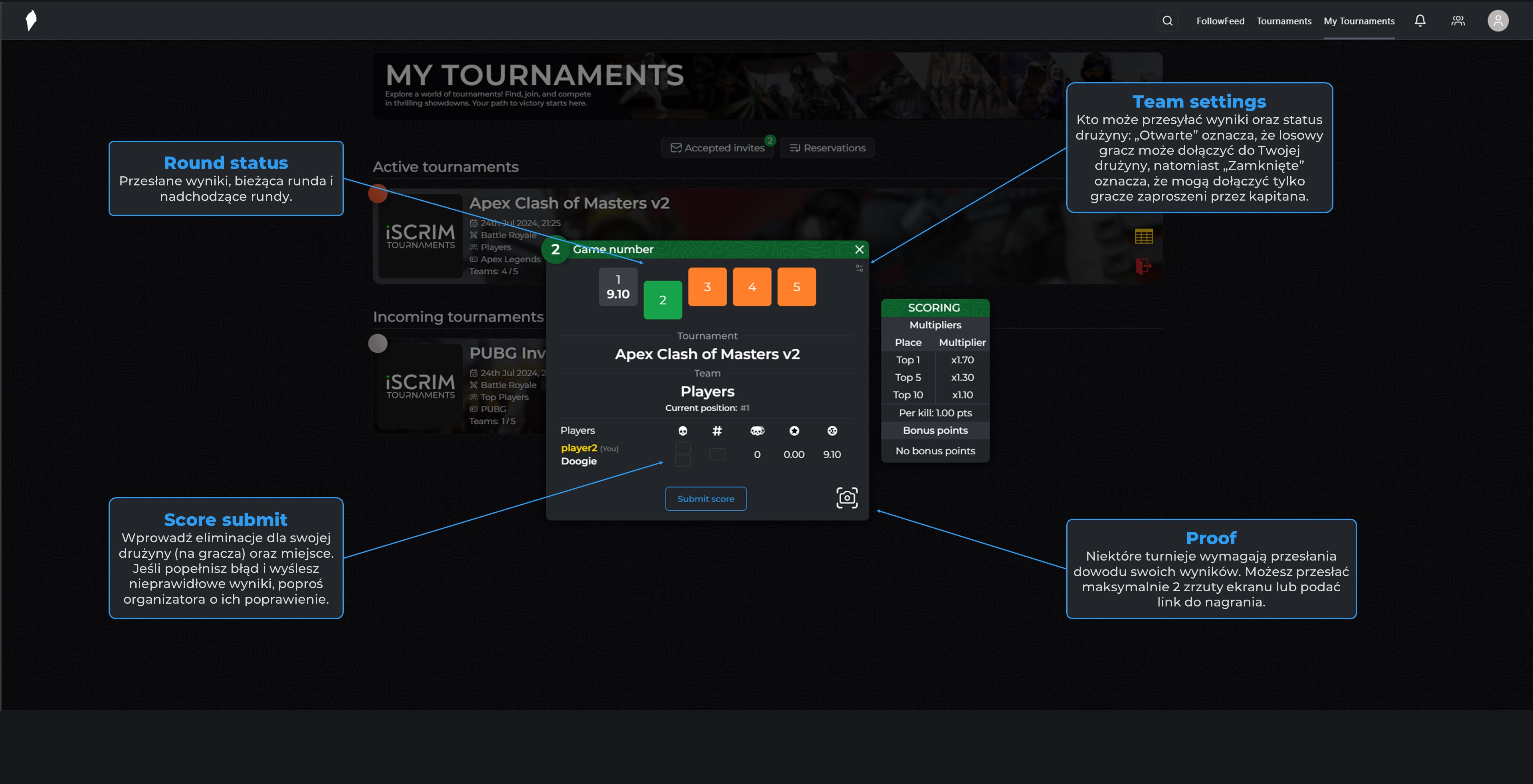 Battle Royale / Free For All score submit